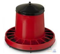 MANGIATOIA A TRAMOGGIA PLASTICA CON GRIGLIA ANTISPRECO KG 3 - TRASPARENTE