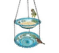 Mangiatoia & Abbeveratoio per Volatili Appendibile Stazione per Selvatici | Bagno da Cortile di Cortili, Balconi, Portici, Giardini, Amanti del Birdwatching e della N