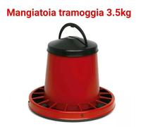 MANGIATOIA AUTOMATICA PER GALLINE POLLI PULCINI IN PLASTICA TRAMOGGIA DA 3 KG