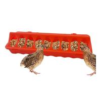 Mangiatoia automatica per polli - Quaglia e pulcini - Abbeveratoio con dispenser di mangime, con fori per allevamento di pollame, anatre, piccioni, quaglie per interni ed esterni