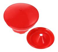 Mangiatoia Automatica per Pulcini in Plastica PP 6l Rossa | Design Semplice, Installazione Facile, Superficie Liscia senza Bave, per Mangime di Pollame e Oche