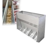 Mangiatoia automatica per suini, abbeveratoio per bestiame, in acciaio inox | Regolazione multilivello, alimentazione senza sprechi per suinetti, polli, oche, anatre, galline e galli(5 slots)