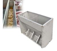Mangiatoia automatica per suini, abbeveratoio per bestiame, in acciaio inox | Regolazione multilivello, alimentazione senza sprechi per suinetti, polli, oche, anatre, galline e galli(4 slots)