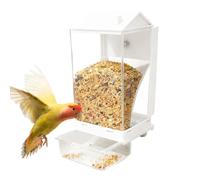 Mangiatoia automatica per uccelli, con gancio sicuro, contenitore per parrocchetti, per gli appassionati di famiglia, giardino, prato, cortile, , casa, cortile