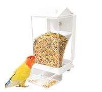 Mangiatoia automatica per uccelli, contenitore rimovibile con gancio sicuro, per mangiatoia per uccelli da esterno, per gli appassionati di famiglia, giardino, prato, cortile, casa