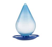 Mangiatoia automatica per uccelli da esterno con distributore d'acqua, una comoda vaschetta per uccelli selvatici a forma di goccia e contenitore per il cibo, accessorio perfetto per i tuoi amici