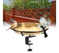 Mangiatoia da Bagno per Uccellini Facile da Installare per Ringhiera Balcone in