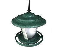 Mangiatoia da giardino, 1 mangiatoia per uccelli selvatici da appendere, facile da pulire, a prova di pioggia, per giardino, parco (verde)