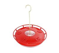 Mangiatoia For Colibrì Bevitore D'acqua For Uccelli Abbeveratoio Con 4 Porte Dispenser For Forniture For Uccelli Da Compagnia Bottiglia For Bere Ciotole Installazione Facile(Red)