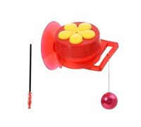 Mangiatoia For Colibrì Portatile Con Alimentatore Manuale A Ventosa Bottiglia For For Uccelli Sospesa Da Giardino Esterno Spazzola For La Pulizia Mangiatoia Per Uccelli Versatile(Style A)