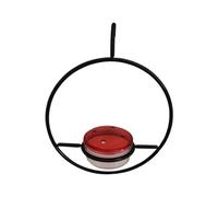 Mangiatoia For Colibrì Sottile For In Metallo For In Appesa For Rotonda Mangiatoia Per Uccelli Versatile(Black)