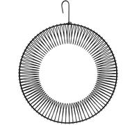 Mangiatoia for uccelli a forma di ghirlanda di arachidi, 16 pollici, in acciaio massiccio resistente alla ruggine e all'acqua, con gancio for appendere.