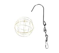 Mangiatoia For Uccelli Appesa For Palle Di Sugo For Supporto For For L'alimentazione Degli For In Metallo Palla Grassa Mangiatoie For Energetici Attrae Più Colibri(Gold)