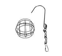 Mangiatoia For Uccelli Appesa For Palle Di Sugo For Supporto For For L'alimentazione Degli For In Metallo Palla Grassa Mangiatoie For Energetici Attrae Più Colibri(Black)