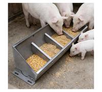 Mangiatoia in Metallo Resistente per bovini, capre e Cavalli - Design a Ciotola Aperta e Durevole per Una Facile Alimentazione, Resistente alla ruggine, Ideale per l'uso in Fattoria e Ranch.