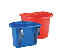 Mangiatoia in plastica con staffe in metallo Amahorse