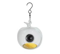 Mangiatoia intelligente per uccelli con fotocamera, mangiatoia wireless per esterni, un regalo per gli amanti degli uccelli, adatta a tutti i tipi di piccoli animali all'aperto (mele)
