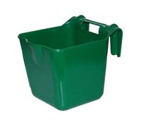 Mangiatoia mobile quadrata in plastica con ganci e maniglia 13 litri