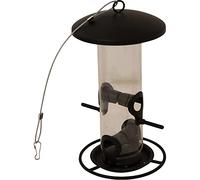 Mangiatoia nero opaco per mangimi misti, 26 cm