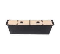 Mangiatoia per acqua con cornice per api Facile da installare Mangiatoia per alveare in plastica di pino di grande capacità da 5 litri per forniture di apicoltura Apicoltori