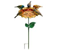 Mangiatoia per acqua stagnante - Design girasole da esterno, decorativa per il bagno degli, base robusta, mangiatoia con serbatoio di grande capacità | Perfetta aggiunta al giardino pe