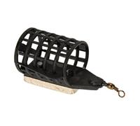 Mangiatoia per alla - Gabbia per Esche ponderata in Lega di Zinco 10x8x4 cm, Supporto per trappole per sche in ABS, Trappola per Pesci Esca da 25 g 35 g 45 g, Ricevitore Stabile per serba