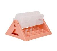 Mangiatoia per animali domestici， Giocattolo for cibo lento for cani, giocattoli puzzle for distribuire dolcetti, alimentatore interattivo for addestramento, regolabile e rotante(Pink)