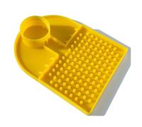 Mangiatoia per api con bocca d'anatra, antigoccia, antiannegamento, ingresso per alveare, mangiatoia per acqua e zucchero , Forniture per l'apicoltura(Yellow)