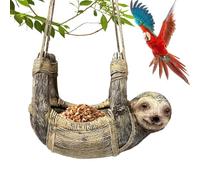 Mangiatoia Per Bradipo - Mangiatoia Per Passeri Da Giardino In Resina Per Esterni 19x15x11 Cm, Accessorio Unico Per La Fauna Selvatica Da Giardino | Portico Del Cortile Albero Natura Appassion