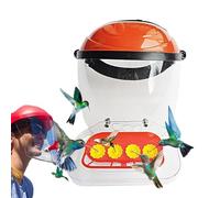 Mangiatoia per cappelli di | Mangiatoia regolabile per | Mangiatoie regolabili per uccelli selvatici | 4 per porta di alimentazione, Attrezzature per copertura facciale