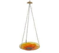 Mangiatoia per colibrì all'aperto, ornamentale con design floreale e decorazione, abbeveratoio per uccelli, uso in giardino, cortile, giardino posteriore, portico, balcone, e albero