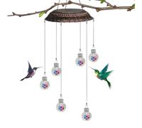 Mangiatoia per colibrì | Campanelli a come gioielli e decorazione | Mangiatoia per da appendere per finestre, giardino, balcone e terrazza per attirare selvatici, adatto per