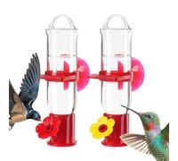Mangiatoia Per Colibrì Da Finestra | Vassoio Decorativo,2 Pezzi Design Con Porte A Mangiatoia Per Colibrì Da Finestra Con Ventose,Per Scoiattoli Esterno Casa Giardino Inverno Balcone