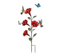 Mangiatoia per Colibrì da Giardino Decorazione Prato a Forma di | Pali Decorativi per Aiuole per Amanti degli Animali, Patio, Prato, , Scuola, Cortile, Aiuola Fiorita