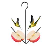 Mangiatoia per colibrì, design a per l'alimentazione dei metalli | Piccola mangiatoia per uccelli per animali domestici - Arricchimento di frutta canarino e verde negli alberi patio