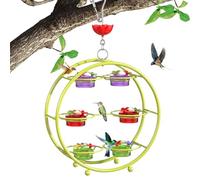 Mangiatoia per colibrì in metallo, a più livelli, per colibrì - comode stazioni di alimentazione per colibrì per decorare il cortile del portico