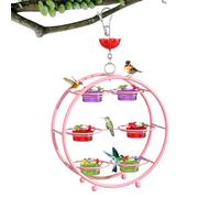 Mangiatoia per colibrì in metallo, per esterni, per uccelli selvatici, più giorni, pratica mangiatoia come decorazione da giardino