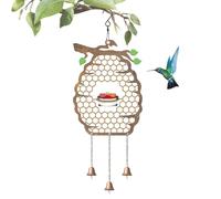 Mangiatoia per colibrì per esterni, design a nido d'ape, decorazione per portico, balcone, colibrì, per esterni, patio, veranda, cortile, albero, balcone