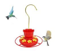 Mangiatoia per colibrì rimovibile, per uccelli selvatici, a prova di formiche e, con 8 porte a forma di, come decorazione per esterni, accessorio di osservazione per giardino