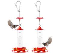 Mangiatoia per colibrì senza pericolo per le api - Mangiatoia per colibrì, Mangiatoia per colibrì senza pericolo per le formiche | Mangiatoie trasparenti sospese per uccelli selvatici | Mangiatoia