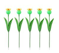 Mangiatoia per colibrì, set di 5 artificiali con appello decorativo e colori vivaci, mangiatoie per uccelli per gli amanti della natura, parchi, ponti, balconi, 36 x 8 cm