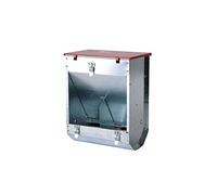 MANGIATOIA DOPPIA CONIGLI cm. 21,5x11x23,5 h zincata