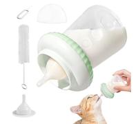 Mangiatoia per cuccioli, biberon per gattini, in silicone, design ergonomico, staccabile, per tutte le razze di gattini, conigli, scoiattoli