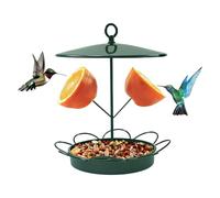 Mangiatoia per da Esterno - Resistente Grande Capacità Antiscoiattolo in Metallo,Alimentatore per Piccoli, Decorazione da Giardino,per Cortile,