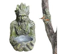 Mangiatoia Per Da Esterno - Scultura Per Alimentazione Degli Integrata Nell'albero | Statue Da Giardino Divertenti In Resina | Scultura Decorativa Da Giardino Per Mangiatoia Per Uccell