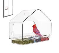 Mangiatoia per da Finestra Accessorio In Acrilico Montato | Supporto per Mangiatoia da Finestra Ad Uso Casa, Interno, Esterno, Patio, Giardino, Cortile, Amanti della