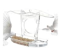 Mangiatoia Per Da Finestra,Acrilico Trasparente Casa Organizzatore Cibo,Scatola Da Esterno | Per Ara Pappagalli Passeri Parrocchetti Cocorite Conuro Calopsite