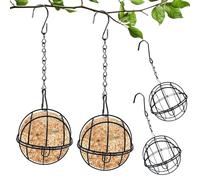 Mangiatoia Per - Decorazioni A Forma Di Di Metallo Da 4 Pezzi | Mangiatoie Per Selvatici Da 2,95 Pollici Con Catena Per La Terrazza Del Balcone Della Finestra Dl Prato Del Patio