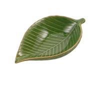Mangiatoia per Farfalle in Ceramica Verde a Foglia per Esterno | Api e Farfalle, Forma Foglia, Uso in Giardino e Cortile, Elemento Decorativo per Ragazzo Ragazza