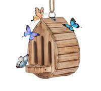Mangiatoia per farfalle in legno, casa delle farfalle da giardino - habitat delle farfalle in legno | scatola di alimentazione 'acqua di farfalla da giardino per decorazione educativa 'albero